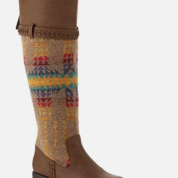 NEW MADDEN GIRL TALL TAN COLORFUL RIDING BOOTS WOMENS - Picture 2 of 4